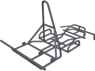 Go Kart Chassis 3D Model preview