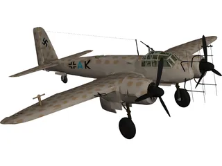 Junkers Ju 88 3D Model preview