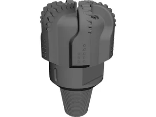 Tricone Drill Bit 3D Model preview