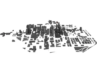 Charlotte Downtown 3D Model preview