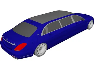 Mercedes-Maybach S600 Pullman 3D Model preview