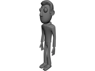 Cartoon Figure Male 3D Model preview