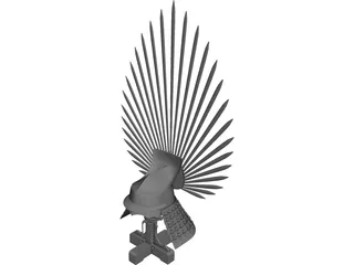 Toyotomi Helmet 3D Model preview