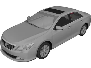 Toyota Camry (2012) 3D Model preview