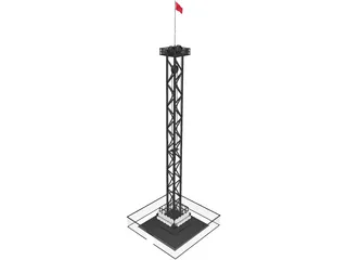 Rail Tower Extreme 3D Model preview