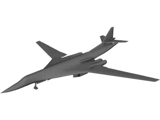 Tupolev Tu-160 3D Model preview