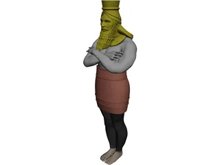Nebuchadnezzar Statue 3D Model preview