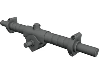 KAZ Technologies FSAE Steering Rack 3D Model preview