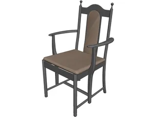 Chair Diner 3D Model preview