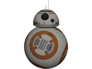 BB-8 Star Wars 3D Model preview