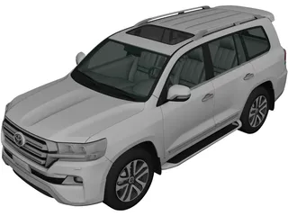 Toyota Land Cruiser (2016) 3D Model preview
