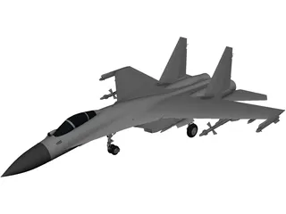 Sukhoi SU-35S Flanker-E 3D Model preview