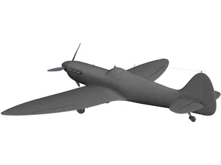 Supermarine Spitfire 3D Model preview
