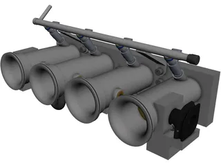 Custom ITB Manifold 3D Model preview