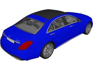 Mercedes-Benz S560 W222 4matic (2018) 3D Model preview