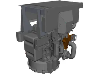 Perkins 403D-15 Engine 3D Model preview