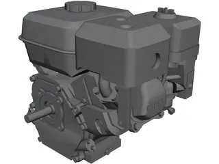 Honda GS200 Engine 3D Model preview