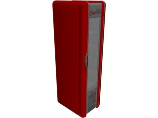 Coca-Cola Fridge 3D Model preview