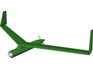 Birdseye Unmanned Drone Glider 3D Model preview