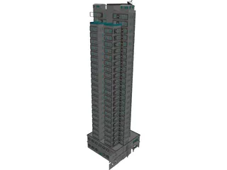 HK Residential Tower 3D Model preview