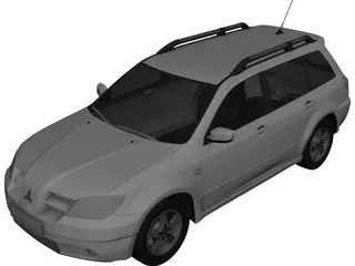 Mitsubishi Outlander 3D Model preview