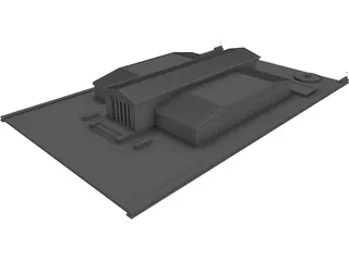 Supreme Court Building 3D Model preview