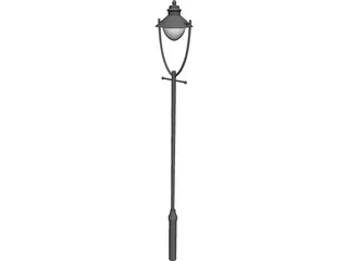 Street Lamp Edwardian 3D Model preview