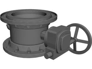 Wasser Valve 3D Model preview