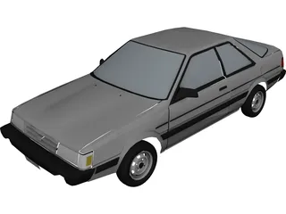 Subaru GL (1989) 3D Model preview