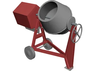 Portable Mixer 3D Model preview