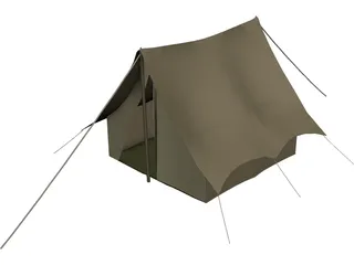 Camping Tent 3D Model preview