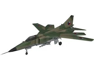 MiG-23 Flogger 3D Model preview