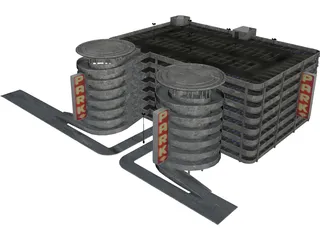 Parking Garage 3D Model preview