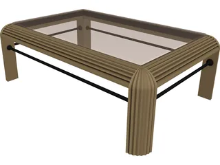 Table Rectangular 3D Model preview