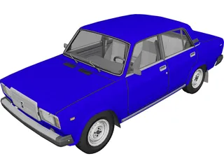 VAZ 2107 3D Model preview