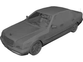 Mercedes-Benz S600 3D Model preview