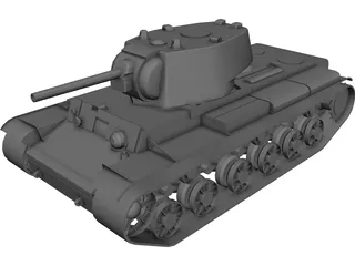 Tank KV-1 3D Model preview