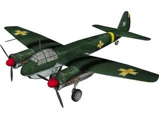 Junkers Ju 88C-2 3D Model preview
