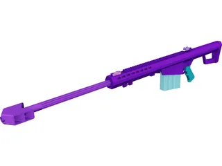 Barret M-85 3D Model preview