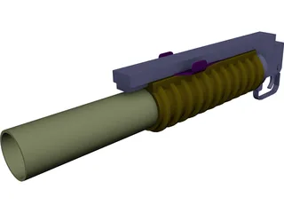 M203 3D Model preview