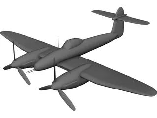 Westland Whirlwind 3D Model preview