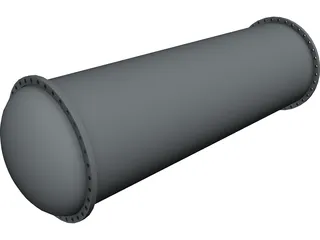Tubular Heat Exchanger 3D Model preview