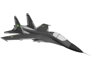 Su-30 3D Model preview