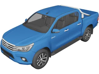 Toyota Hilux Double Cab (2016) 3D Model preview
