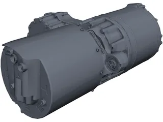 Tesla Large Drive Motor 3D Model preview