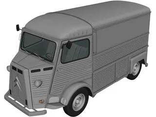 Citroen H Van (1980) 3D Model preview