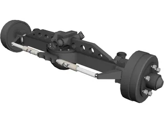 Rockwell Truck Axle 3D Model preview