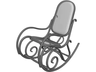Rocking Chair 3D Model preview