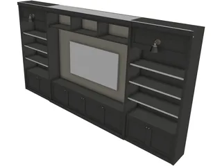 TV Unit 3D Model preview