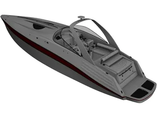 Speedboat 3D Model preview